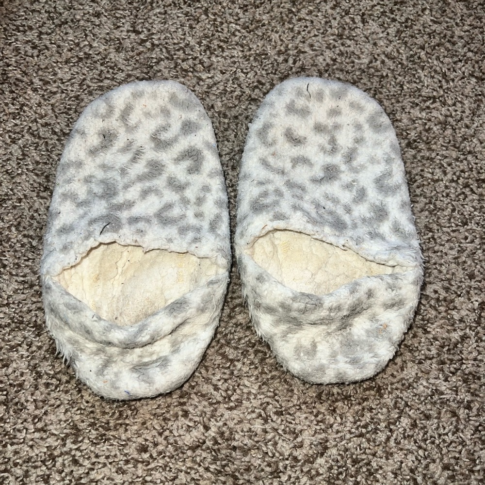 Worn slippers!